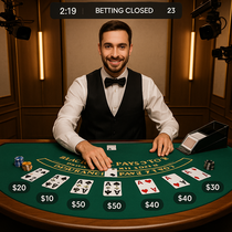 FunBet - Live Blackjack - Tiešraides kazino ar reāliem dīlēriem